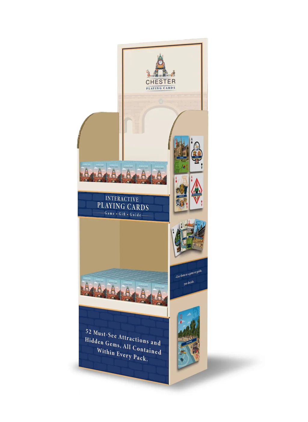 Chester Playing Cards free-standing display unit (FSDU)